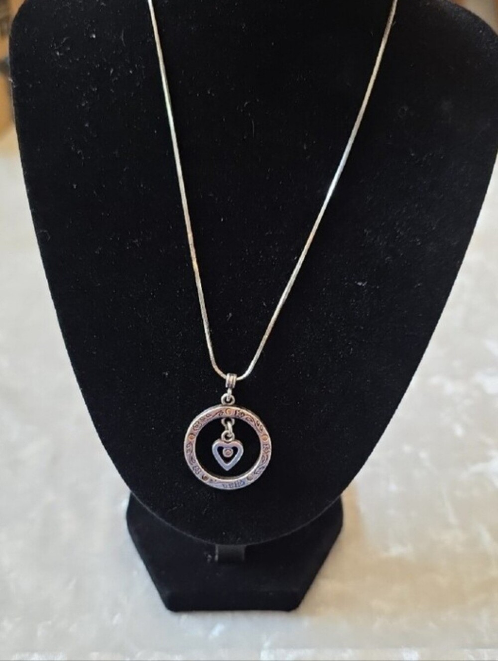 Brighton Circle Of Life Reversible Coquette Girl Necklace